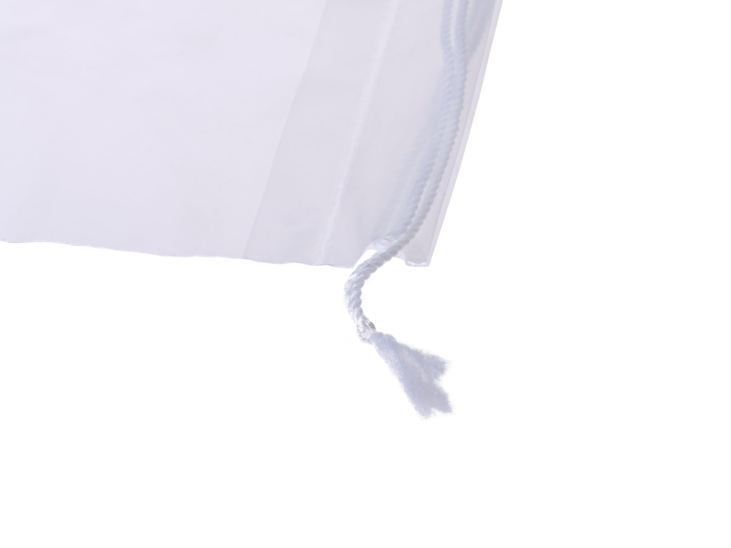 HeiZip Kordelzugbeutel 250 x 370 mm, 1000 Stück, Wiederverschließbarer Beutel mit Kordelzug, Plastikbeutel, Verschlussbeutel, Verpackungsmaterial 50 µm/my, PE Beutel