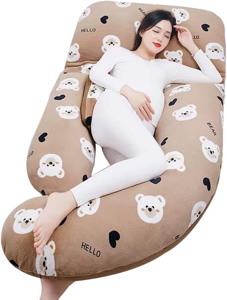 U-Shaped Full Body Maternity Pillow, Multifunctional Maternity Sleep Pillow Nursing Pillow, AB Side Soft Washable Cotton Cover (Color : Style 2, Size : 185x80x20cm) (Style 3 185x80x20cm)
