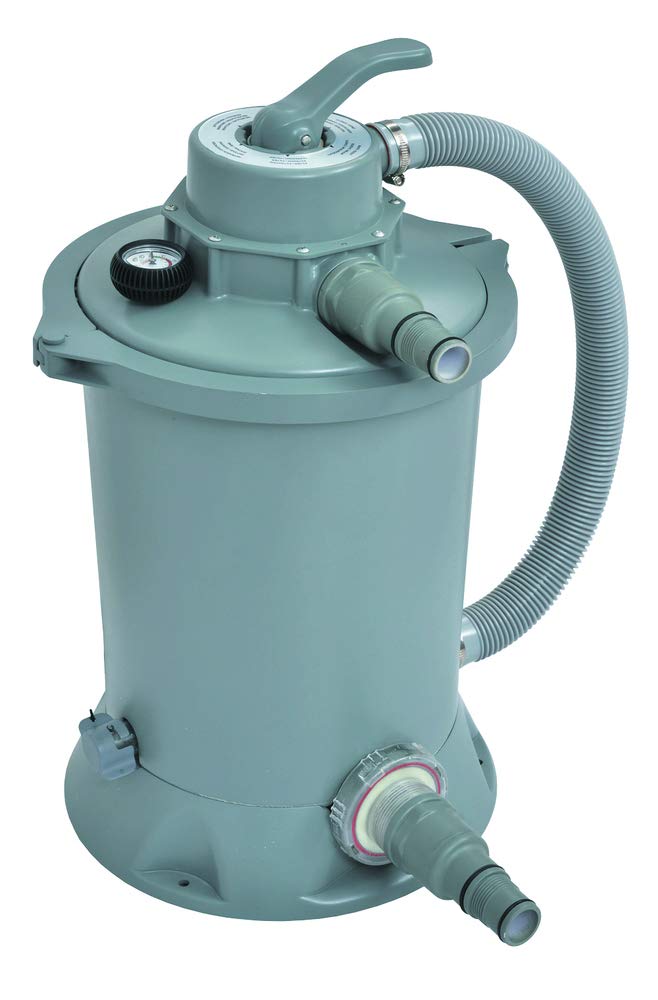 POOLEX - JL-​P11358FR - Groupe de filtration 3m3/​h (Filtre + Pompe de circulation) - Débit d'eau 3,​03 m3/​h - 20 m3 - Design Compact