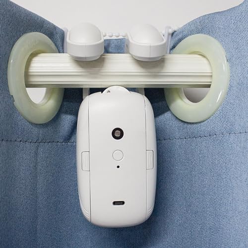 Smart Automatic Curtain Opener, Electric Curtain Opener with Remote Control, Automatic Curtain Robot...