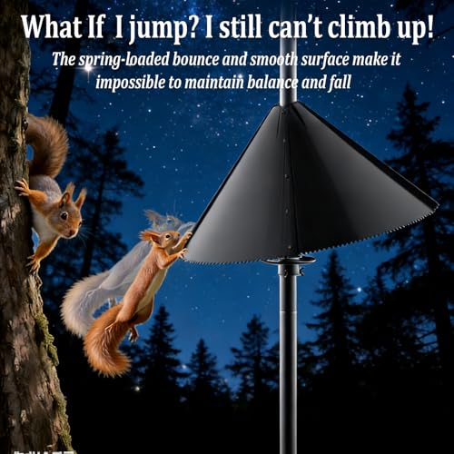 2 Pcs Squirrel Baffle for Bird Feeder Pole,Slinky-Loaded Wobble Defense by RUIYIZIXIN - Used condition - Image 2