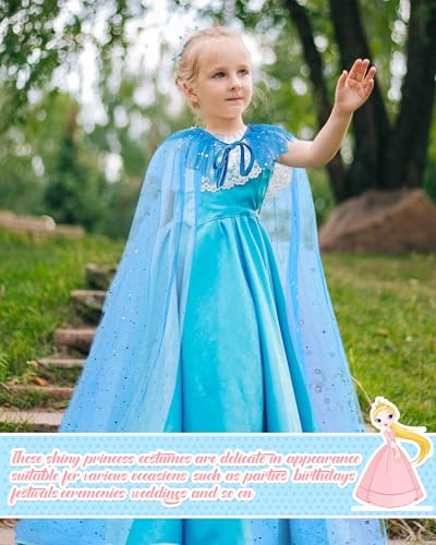 Disfraz Princesa Capa Tul Niñas 4 Piezas miniatura 5