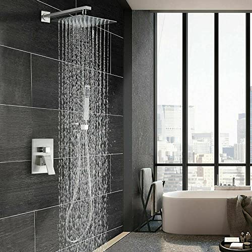 Mitigeur eau chaude froide et douche de tête 12" pour résoudre le manque de pression