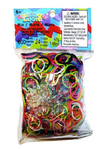 Rainbow Loom – Colour Bands Mix – Elastiques Multicolores (Import Royaume-Uni)