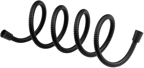Miniatura 2 de Manguera de ducha extra larga de 60 pulgadas, manguera de ducha de mano larga de acero inoxidable 304 con accesorio de latón (60 pulgadas, negro)