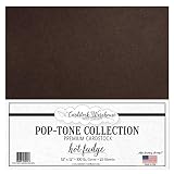 Hot Fudge Brown Cardstock Paper - 12 X 12 Inch 100 Lb. Heavyweight Cover - 25 Sheets from Cardstock