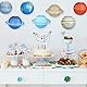 LIHAO 8 PCS Himmelskörper Papierlaterne Planeten Lampions Lampenschirm Sonnensystem Laterne Deko für Kinder Thema Party Taufe Geburtstag Zimmerdeko