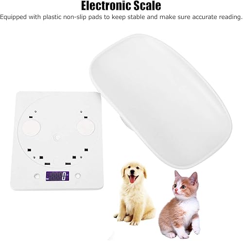 Miniatura 4 de Báscula digital para mascotas, pesa con precisión 22.0 lbs/0.04 oz báscula de peso para mascotas pequeñas para gatos y perros, herramienta de