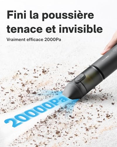 HOTO Aspirateur Voiture Puissant sans Fil, Aspirateur à Main 4 en 1 – vue 2
