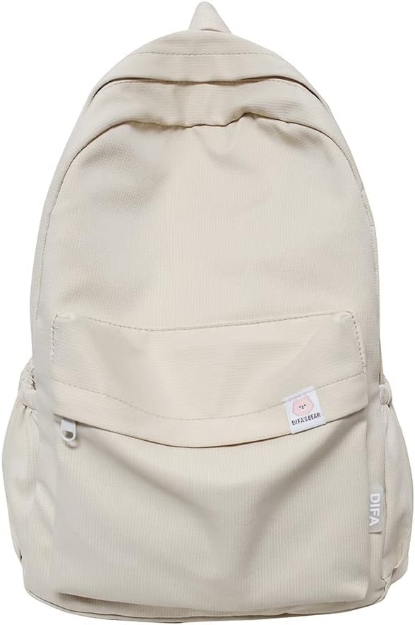 YFGBCX Cute Aesthetic Backpack for Women Solid Color Backpacks Lightweight Classic Backpack for Women Laptop Backpacks