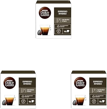 Nescafé Dolce Gusto Espresso Intenso 16 Kapsül 112 Gr (3 Paket)