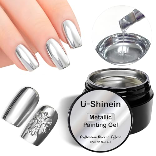 U-Shine 3D Metallic Lack Gel 8ml DIY Maniküre