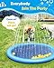 Peteast Splash Pad for Dogs & Kids - Anti-Slip Dog Pool for Large Dogs, 0.58 mm Thickened Durable Outdoor Water Play Mat, Summer Sprinkler Toy for Backyard (67in, Blue)