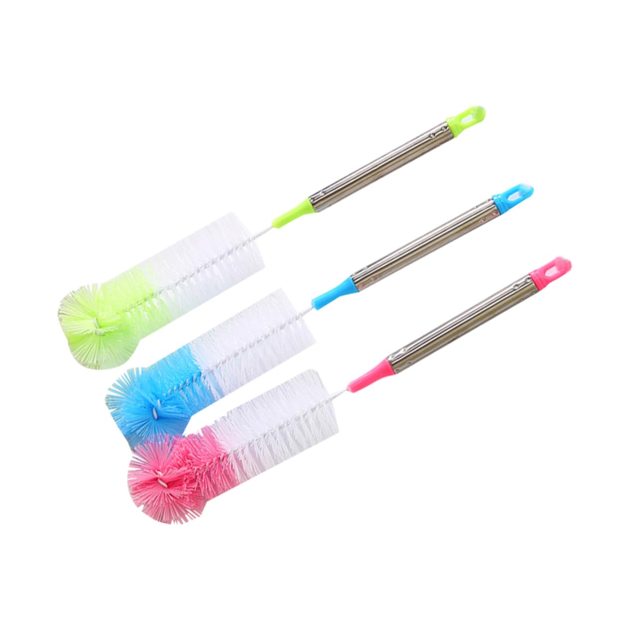 Ciieeo 2 Set Spazzole Per Bottiglie Colorate Con Lungo Flessibile Inossidabile Per Lavaggio Biberon Tazze E Bottiglie Pulizia E Duratura Colore Casuale 3 Pezzi*2