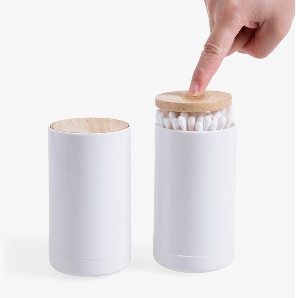Toothpick Holder,Personality Automatic Pop-up Toothpick Holder Beauty Holder 11 * 6CM, White