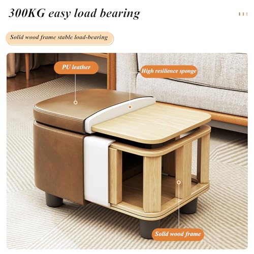 Siège supplémentaire pour salon compact, petit tabouret pour petits espaces - 7
