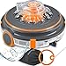 KESSER® Poolroboter Poolreiniger Akku Aqua-9000 inkl. Transporttasche Pool Roboter für bis 80m² Pools, Li-Ion Akku max. 75 min, Kabellos Poolsauger Bodenreinigung Vollautomatisch Bodensauger Orange