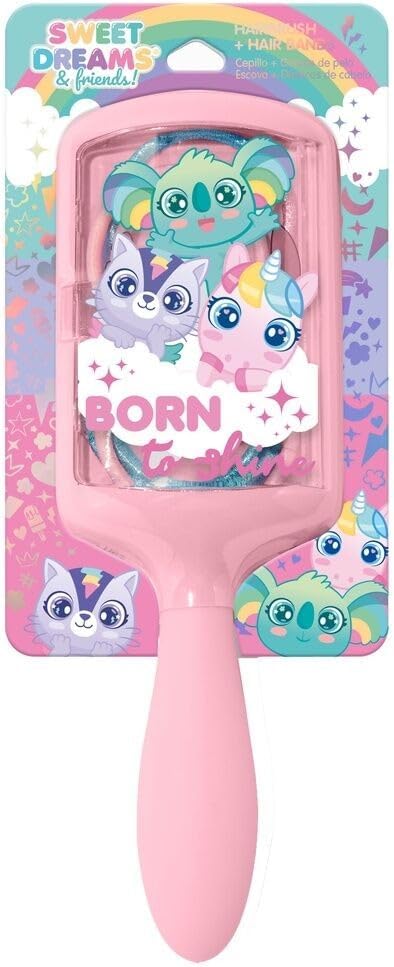 Kids Licensing Sweet Dreams Hair Brush + Rubber Bands Set