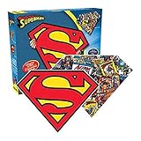2 caras diseño recortables AQUARIUS Superman Logo 2 Cara, diseño con la Forma de Puzzle (600 Piezas)