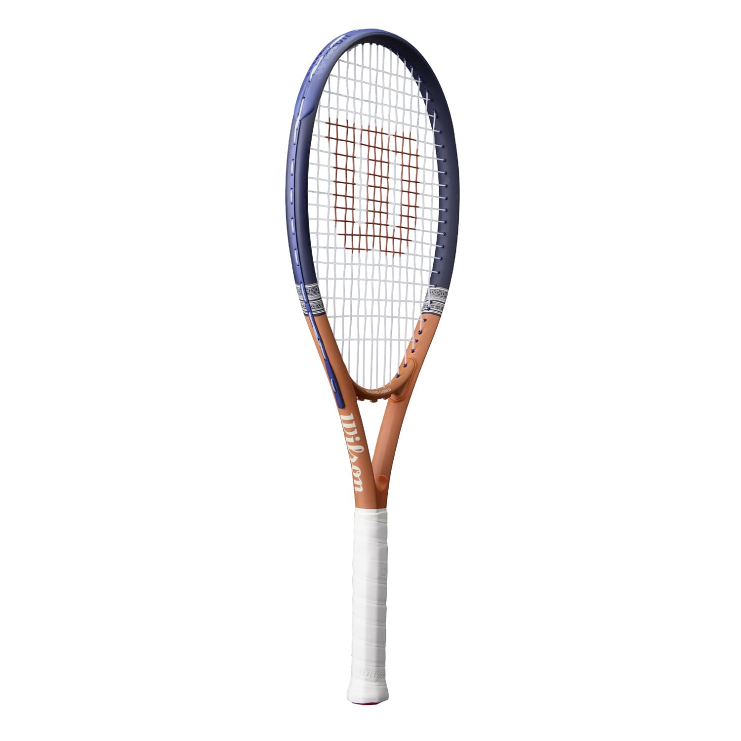 Wilson Roland-Garros 2026 Elite Raquette de Tennis, Stabilité et Puissance pour Débutants, Marine/Orange, Taille de Grip 3