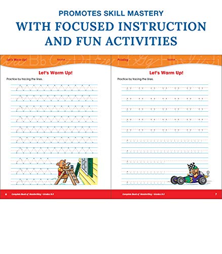 Carson Dellosa Complete Book Of Handwriting Workbook For Kids—Grades K-3 Manuscript And Cursive Handwriting, Writing Letters, Numbers, Seasons, Holidays, Weather, Language Arts, Math Words (416 Pgs) #TOP3