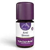 TAOASIS Duftkomposition Anti Stress 5 ml – 100% naturreines ätherisches Öl – Bio-zertifiziert – Beruhigender Duft mit Sandelholz, Lavendel & Mandarine – Vegan – Made in Germany