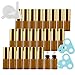 Produktbild TIANZD 24 Stück 3 ml Braun Leere Roller Glas Flaschen, 3ml Braunglas Roll-on Glasflaschen mit Edelstahl-Roller Ball Chrom Gold Schraubverschluss, für Ätherische Öle Essential Oil 2x Trichter 2x Öffner