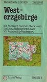  Westerzgebirge Annaberg Oberwiesenthal Aue Johanngeorgenstadt Wanderkarte DDR