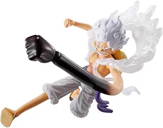 TAMASHII NATIONS- ワンピース - S.H.Figuarts モンキー・D・ルフィ -ギア5 未来島エッグヘッド- PVC＆ABS製 約155mm 塗装済みフィギュア