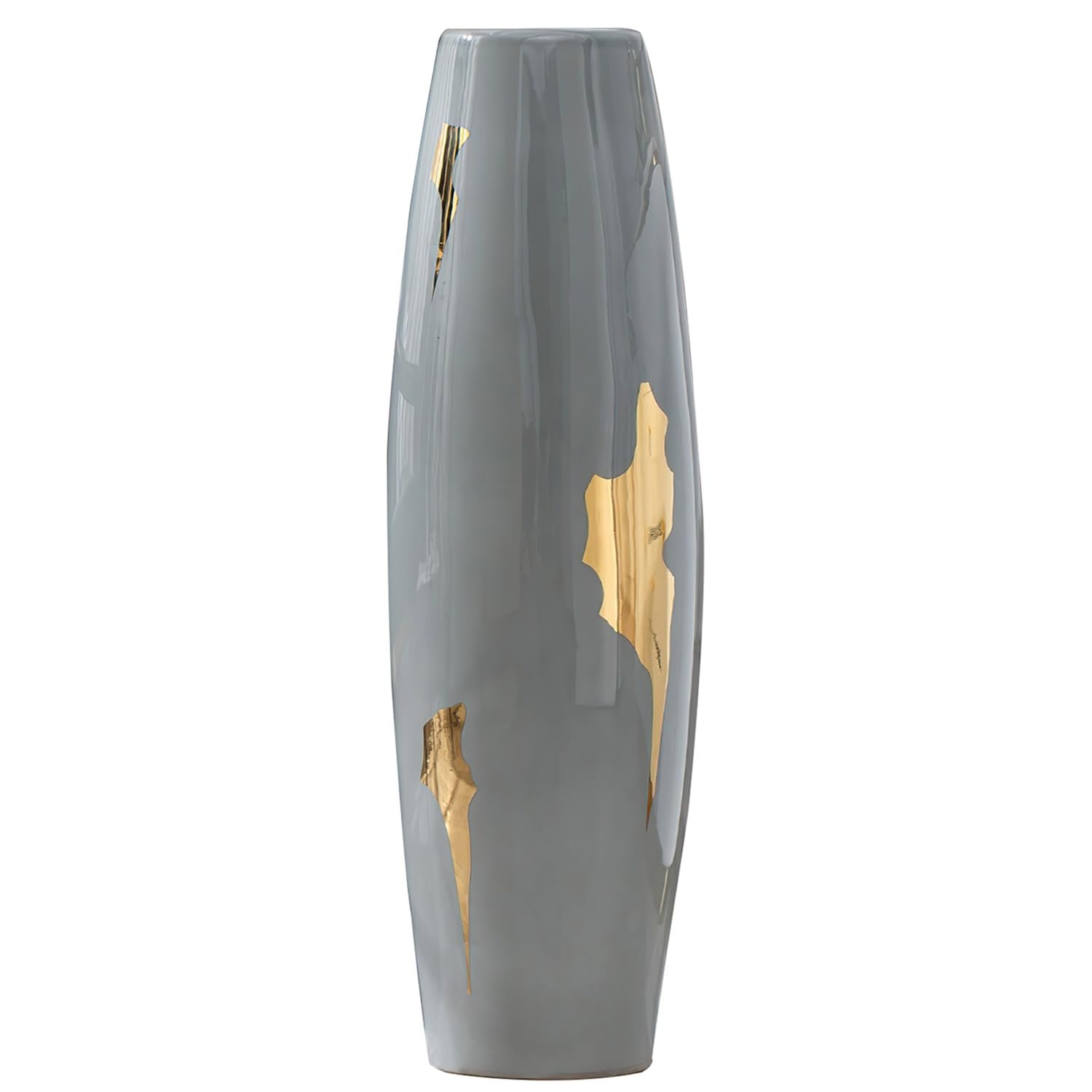 asdchZen Tall Floor Vase 31.4 Inches/80Cm Large Floor Ceramic Vase Handmade Flower Vase For Decorative Twigs, Dried Flowers And Flowers, For Home Deocr, Living Room, Entryway, Office,100x26cm