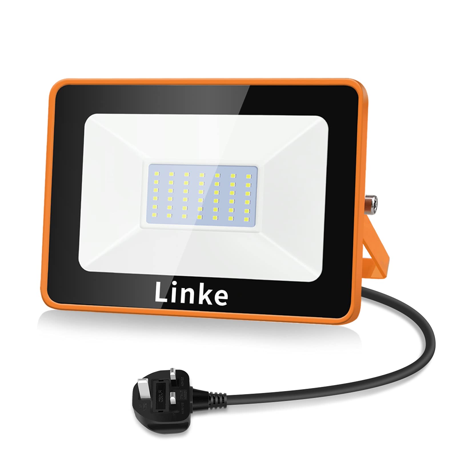 Linke LED Floodlight Outdoor 35W, 3000LM Work Lights, IP66 Waterproof Led Outdoor Lights, Wall Lights Outdoor Daylight White for Garden, Porch, Courtyard, Garage & Warehouse
