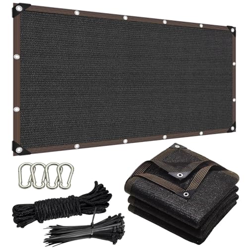 LJTGFHP Mallas Sombra Toldo Raschel，Malla Sombra Exteriores Extra Reforzada,Malla Sombra Vela de Sombra Rectangular,Toldo Vela de Sombra para...