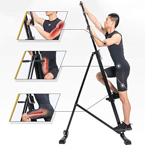 Image of Vertical Climber Machine with Adjustable Handle Home Stepping Fitness Equipment for Whole Body Cardio Workout Training -