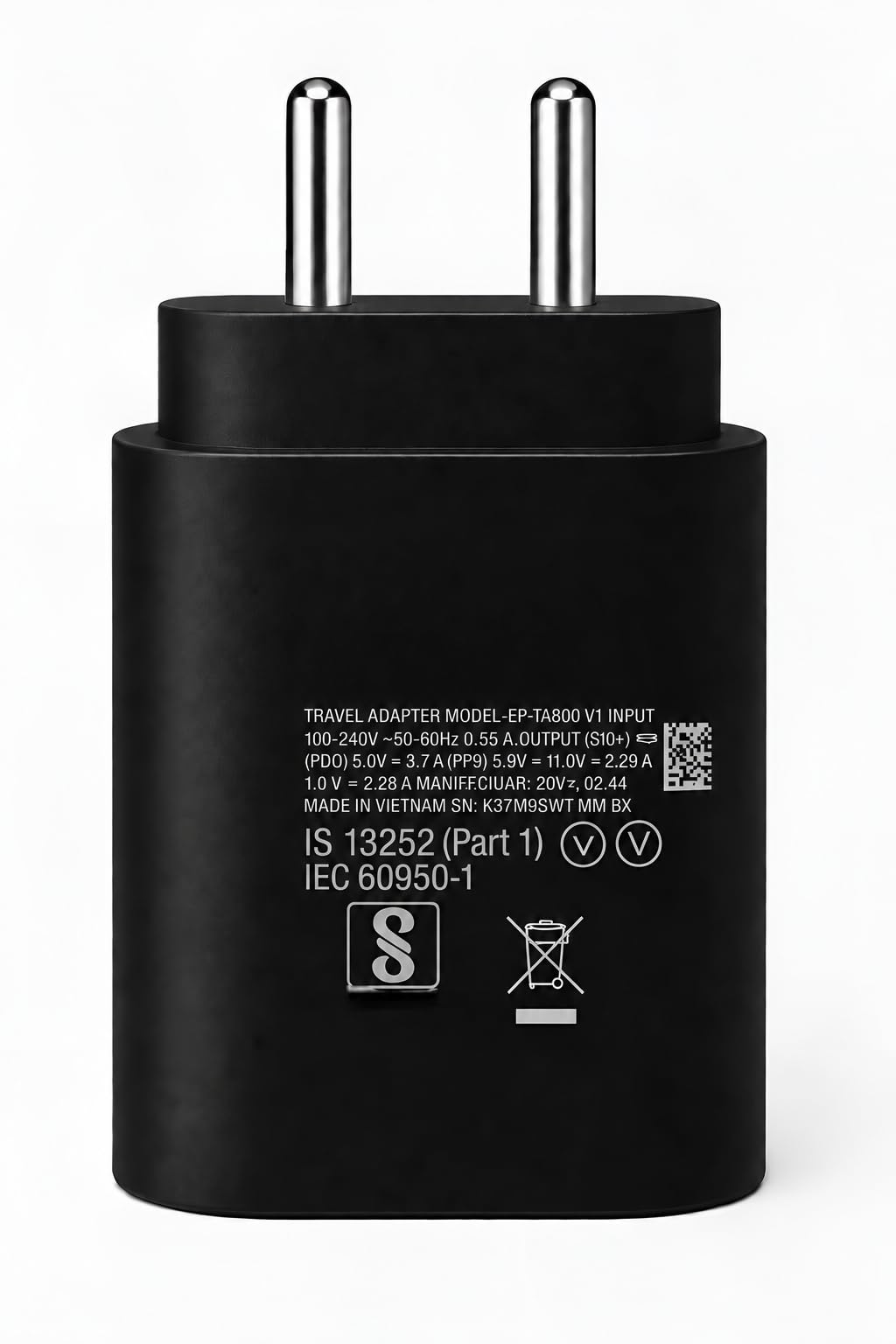 Motorola 68W TurboPower Type C Fast Charger Adapter with 1M Type C Cable Compatible with Motorola Edge 70/60 Pro/Ultra/Fusion/Stylus/G67 Power, G100/G96 5G/G57/G86/g85/Razr 50/G62, 68 W Charge, Black — Amazon image 10