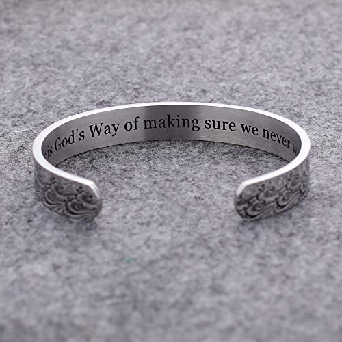 Liuanan Inspirational Bracelet For Women Girls Personalized Gifts For Sister Engraved Mantra Cuff Bangle Friendship Jewelry #TOP2