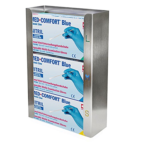 Handschuhboxenhalter Edelstahl für 3 Boxen
