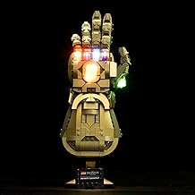LED Light for L-e-g-o 76191 Marvel Super Heroes Infinity Handschuh, Lighting Kit Compatible with Lego 76191 (LED Lighting Only, Not Include The Model).-Classic Version