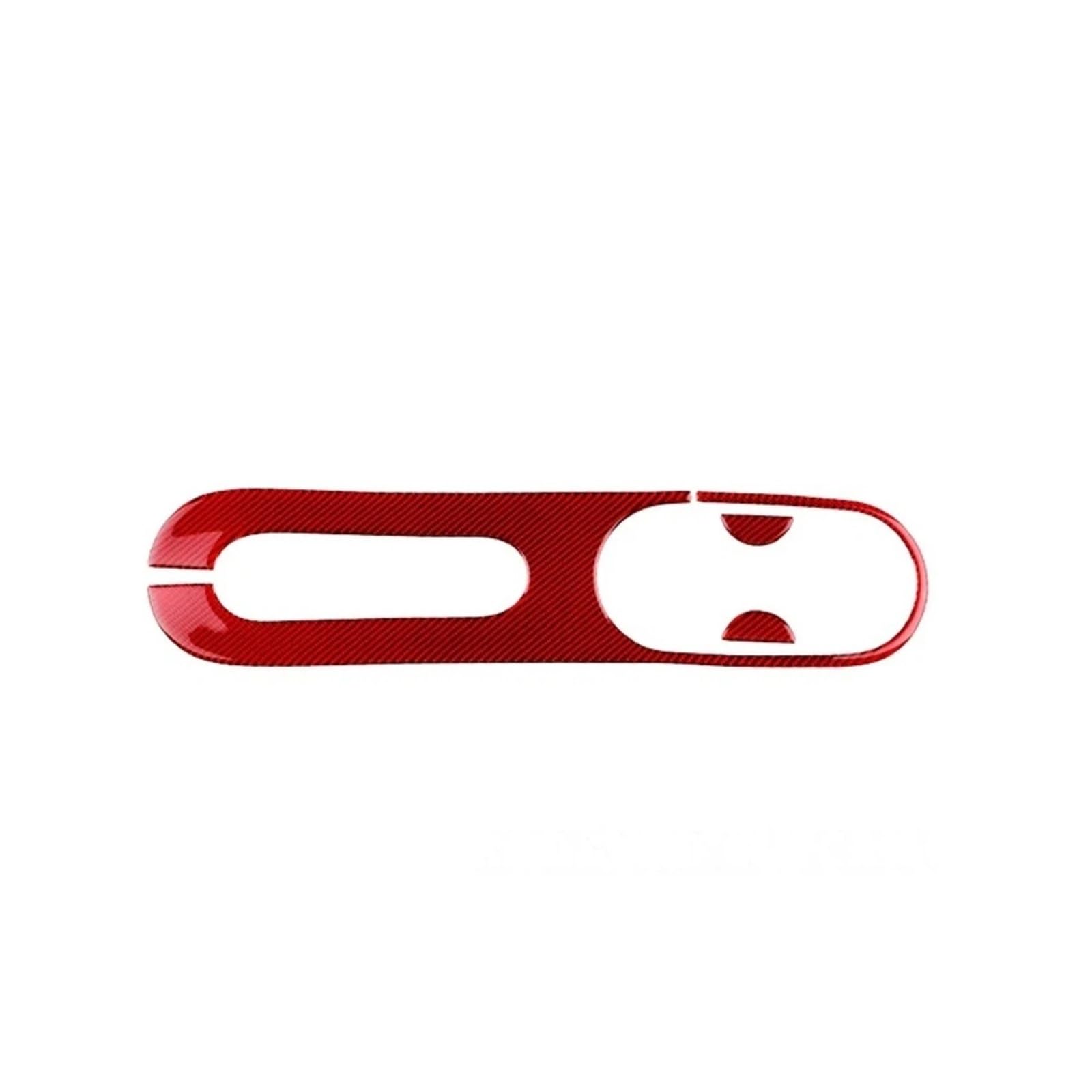 Oxwwrsfco Red Real Soft Carbon Fiber Sticker Gear Compatible For Fiat 500 2011 Abarth 595 2012-2023(Red)