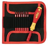 Wiha 28391 Insulated SlimLine Interchangeable Set Includes Handle with Pouch, 8-Piece