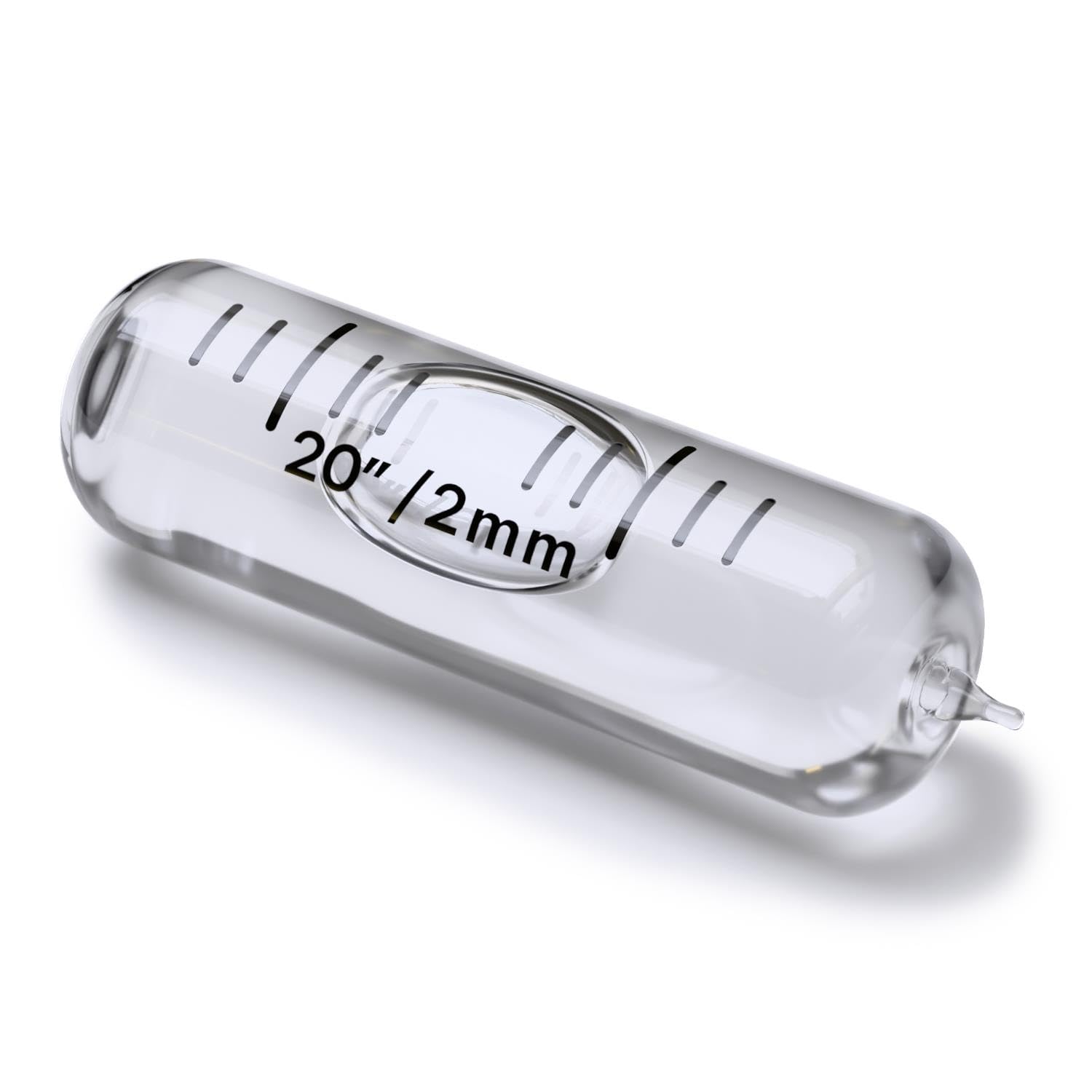 Replacement Level Glass Vial, Spirit Bubble Level, with nib, Accurate, 35mm x 11mm, 1-3/8" x 7/16" - Transparent Clear-image-2