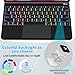 Emoonland Magic Keyboard for iPad 13 Pro (M4), iPad Pro 13 inch Case with Keyboard, Easy-Set Magnetic Case with Multi-Touch Trackpad, 7 Colors Backlit, Auto Sleep/Wake for A2925, A2926
