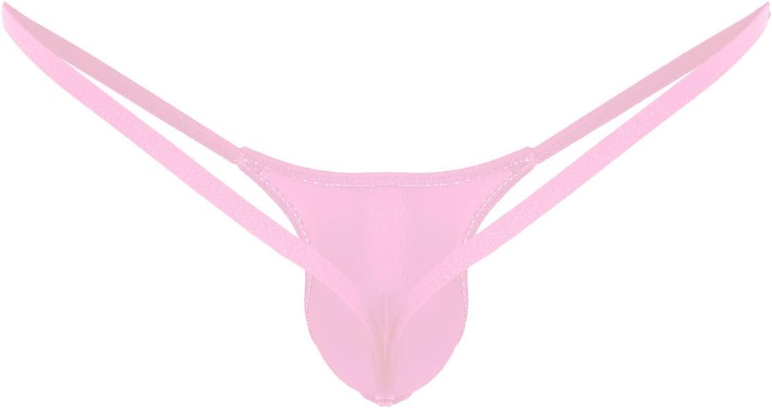 Alvivi Sexy Men's Low Rise Backless Micro Pouch String G-String Thong T-Back Jockstrap Underwear