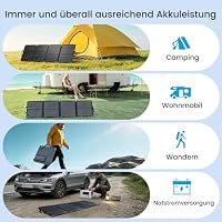Purmars 300W Tragbares Powerstation mit Solarpanel 110W, 288Wh LiFePO4 Akku – Ansicht 4