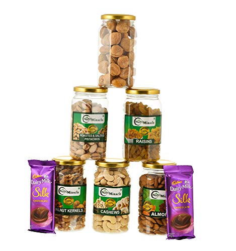 Image of NUTRI MIRACLE Rakhi Box for Brother | Dry Fruits Hamper for Celebration