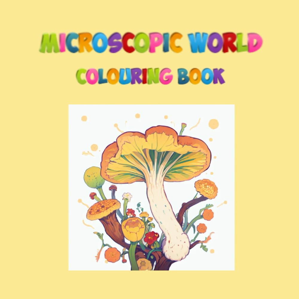 Microscopic World: Colouring Book