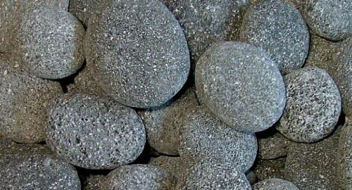 Black Lava Beach Pebble 2-4"