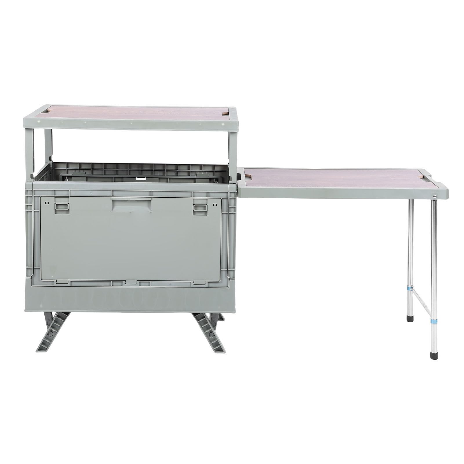 Fdit Caja Plegable de Camping con Tabla Multifuncional Organizador