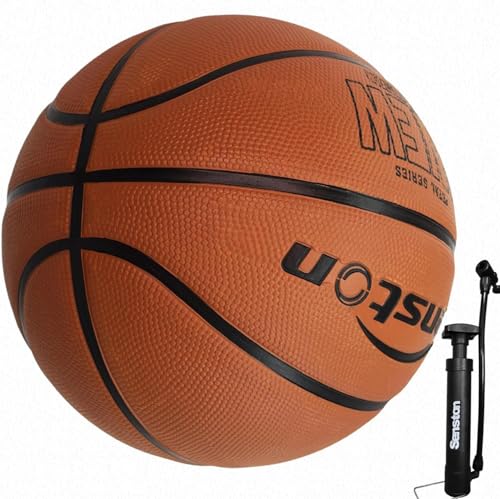 Senston Basketball 29.5 Outdoor Indoor Mens Basketball Ball Official Size 7 Basketballs (Brown 29.5(size 7))