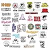 BulbaCraft 81Pcs Large Punk Stickers, Punk Rock Stickers, Band Decals, Metal Decals, Gifts for Women & Men #2