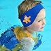 SUIEK Swimming Headband Cute Starfish Pattern (M (Fits head size range 14 - 18.5 inch)) Blue